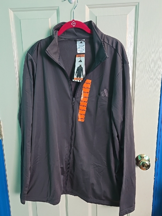adidas Other - adidas Lightweight Gray Zip-Up Jacket